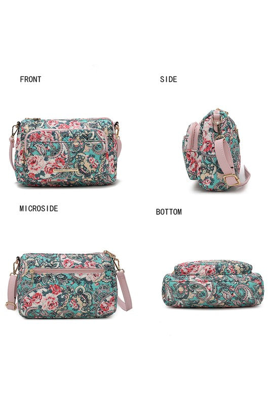 The Rosalie Botanical Pattern Crossbody-MKF Collection by Mia K-[option4]-[option5]-[option6]-[option7]-[option8]-Shop-Boutique-Clothing-for-Women-Online