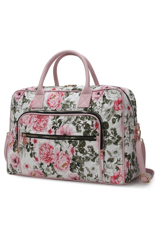 The Jayla Botanical Pattern Duffle Bag-MKF Collection by Mia K-[option4]-[option5]-[option6]-[option7]-[option8]-Shop-Boutique-Clothing-for-Women-Online
