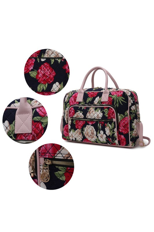 The Jayla Botanical Pattern Duffle Bag-MKF Collection by Mia K-[option4]-[option5]-[option6]-[option7]-[option8]-Shop-Boutique-Clothing-for-Women-Online