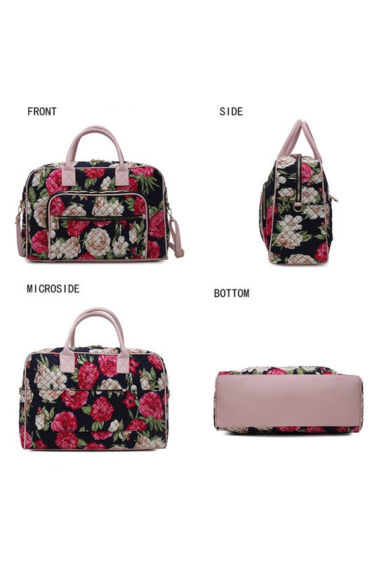 The Jayla Botanical Pattern Duffle Bag-MKF Collection by Mia K-[option4]-[option5]-[option6]-[option7]-[option8]-Shop-Boutique-Clothing-for-Women-Online