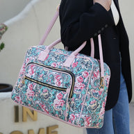 The Jayla Botanical Pattern Duffle Bag-MKF Collection by Mia K-[option4]-[option5]-[option6]-[option7]-[option8]-Shop-Boutique-Clothing-for-Women-Online