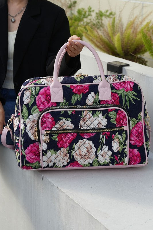The Jayla Botanical Pattern Duffle Bag-MKF Collection by Mia K-[option4]-[option5]-[option6]-[option7]-[option8]-Shop-Boutique-Clothing-for-Women-Online