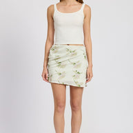 FLORAL PENCIL SKIRT WITH SIDE SLIT-Emory Park-[option4]-[option5]-[option6]-[option7]-[option8]-Shop-Boutique-Clothing-for-Women-Online