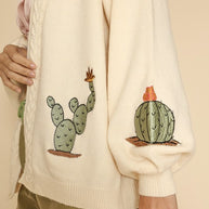 Embroidered detail cardigan-Miss Sparkling-[option4]-[option5]-[option6]-[option7]-[option8]-Shop-Boutique-Clothing-for-Women-Online