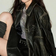 Faux leather bow biker jacket-Miss Sparkling-[option4]-[option5]-[option6]-[option7]-[option8]-Shop-Boutique-Clothing-for-Women-Online