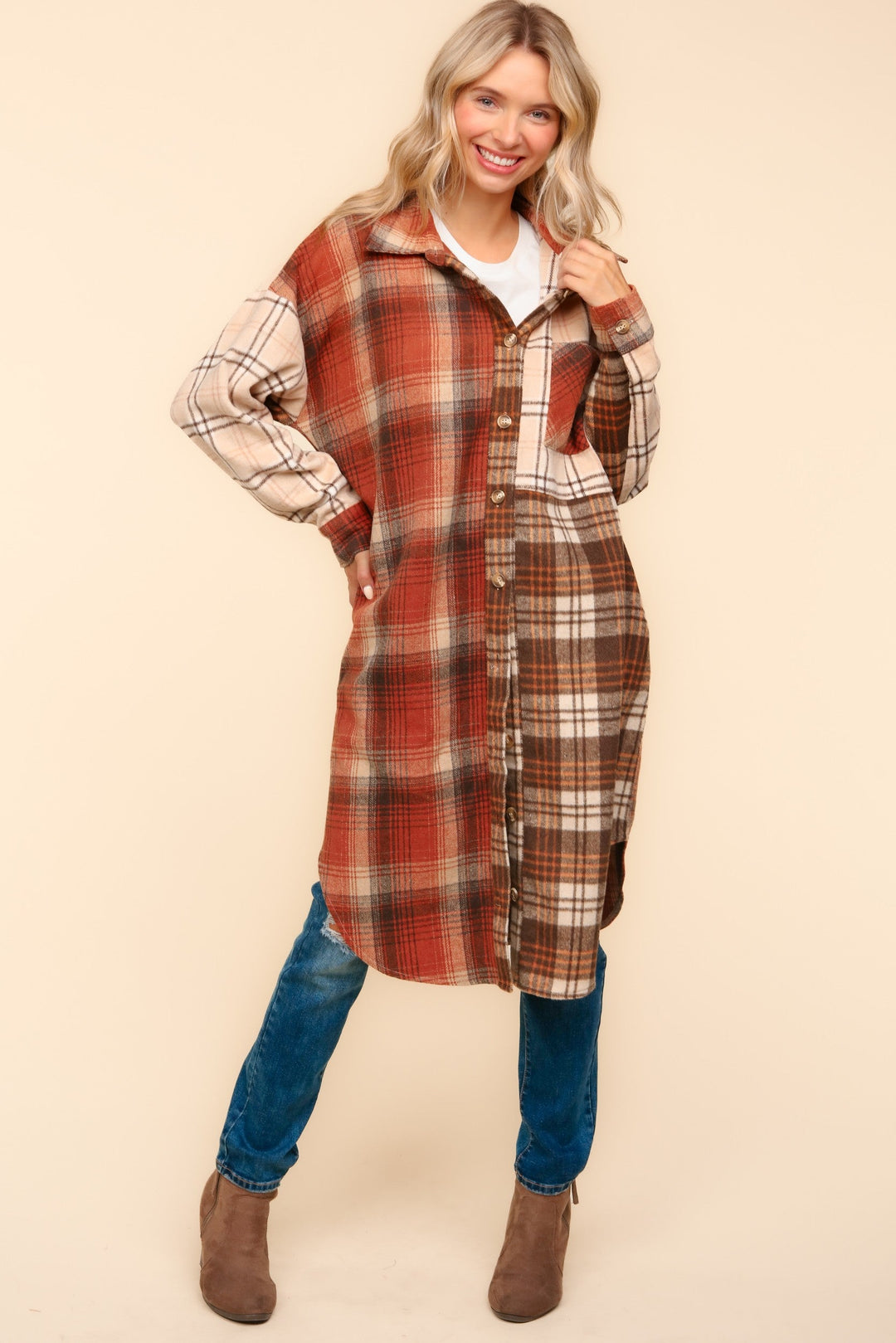 Flannel Plaid Oversized Shacket with Pockets-Womens-Ave Shops-[option4]-[option5]-[option6]-[option7]-[option8]-Shop-Boutique-Clothing-for-Women-Online