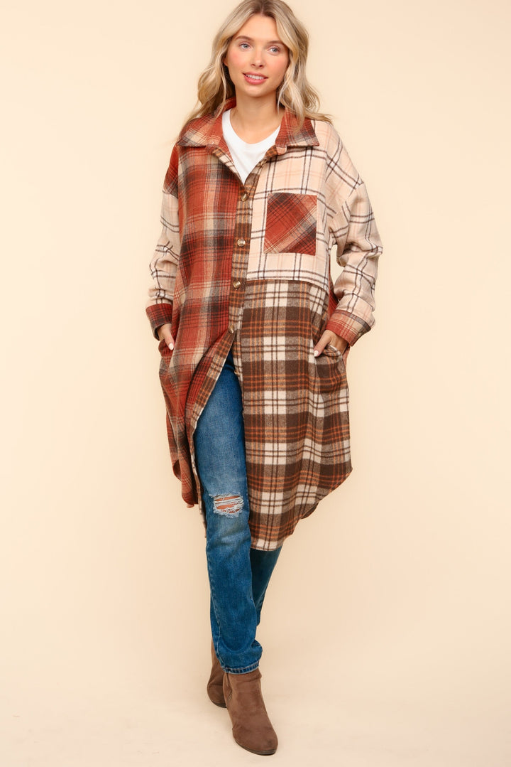 Flannel Plaid Oversized Shacket with Pockets-Womens-Ave Shops-[option4]-[option5]-[option6]-[option7]-[option8]-Shop-Boutique-Clothing-for-Women-Online