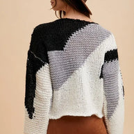 Annie Wear Color Block Drop Shoulder Sweater-Sweaters-Trendsi-[option4]-[option5]-[option6]-[option7]-[option8]-Shop-Boutique-Clothing-for-Women-Online