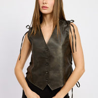 LEATHER VEST WITH LACE DETAIL-Emory Park-[option4]-[option5]-[option6]-[option7]-[option8]-Shop-Boutique-Clothing-for-Women-Online
