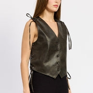 LEATHER VEST WITH LACE DETAIL-Emory Park-[option4]-[option5]-[option6]-[option7]-[option8]-Shop-Boutique-Clothing-for-Women-Online