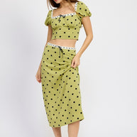 POLKA DOT TOP WITH LACE TRIM-Emory Park-[option4]-[option5]-[option6]-[option7]-[option8]-Shop-Boutique-Clothing-for-Women-Online