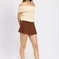 PLEATED MINI SKORT-Emory Park-[option4]-[option5]-[option6]-[option7]-[option8]-Shop-Boutique-Clothing-for-Women-Online