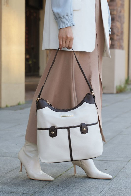 The Harper Vegan Leather Shoulder Bag by Mia K-MKF Collection by Mia K-[option4]-[option5]-[option6]-[option7]-[option8]-Shop-Boutique-Clothing-for-Women-Online