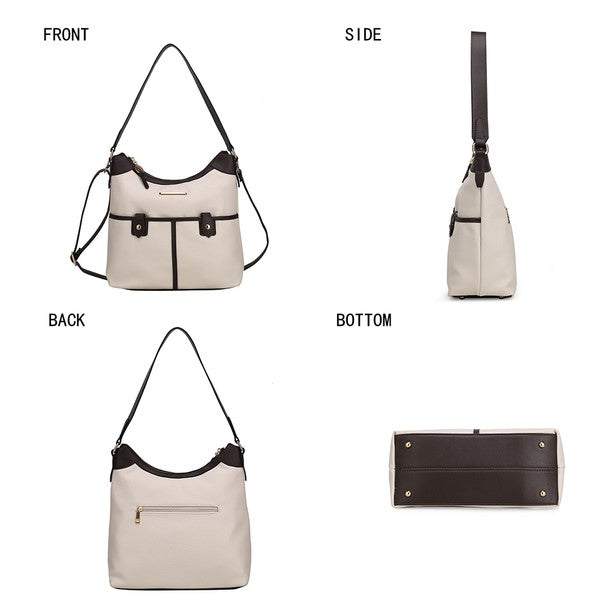 The Harper Vegan Leather Shoulder Bag by Mia K-MKF Collection by Mia K-[option4]-[option5]-[option6]-[option7]-[option8]-Shop-Boutique-Clothing-for-Women-Online