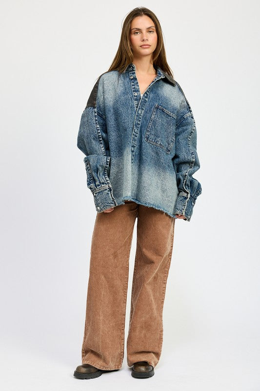 OVERSIZED DENIM JACKET WITH BUTTONS-Emory Park-[option4]-[option5]-[option6]-[option7]-[option8]-Shop-Boutique-Clothing-for-Women-Online