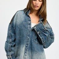 OVERSIZED DENIM JACKET WITH BUTTONS-Emory Park-DARK DENIM-S-[option4]-[option5]-[option6]-[option7]-[option8]-Shop-Boutique-Clothing-for-Women-Online