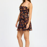 FLORAL RUCHED MINI DRESS-Emory Park-[option4]-[option5]-[option6]-[option7]-[option8]-Shop-Boutique-Clothing-for-Women-Online