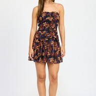 FLORAL RUCHED MINI DRESS-Emory Park-[option4]-[option5]-[option6]-[option7]-[option8]-Shop-Boutique-Clothing-for-Women-Online