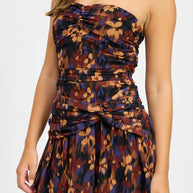 FLORAL RUCHED MINI DRESS-Emory Park-[option4]-[option5]-[option6]-[option7]-[option8]-Shop-Boutique-Clothing-for-Women-Online