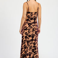 FLORAL PRINT COWL NECK MAXI DRESS-Emory Park-[option4]-[option5]-[option6]-[option7]-[option8]-Shop-Boutique-Clothing-for-Women-Online