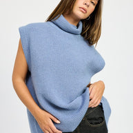 SPLIT BACK TURTLE NECK SWEATER TOP-Emory Park-[option4]-[option5]-[option6]-[option7]-[option8]-Shop-Boutique-Clothing-for-Women-Online