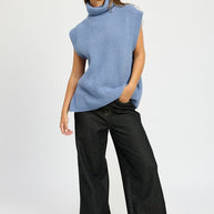 SPLIT BACK TURTLE NECK SWEATER TOP-Emory Park-[option4]-[option5]-[option6]-[option7]-[option8]-Shop-Boutique-Clothing-for-Women-Online