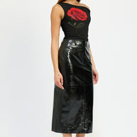 FITTED PENCIL SKIRT WITH SLIT-Emory Park-[option4]-[option5]-[option6]-[option7]-[option8]-Shop-Boutique-Clothing-for-Women-Online