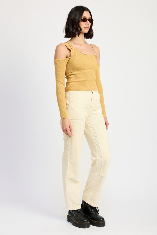 CORDUROY FULL PANTS WITH POCKETS-Emory Park-[option4]-[option5]-[option6]-[option7]-[option8]-Shop-Boutique-Clothing-for-Women-Online