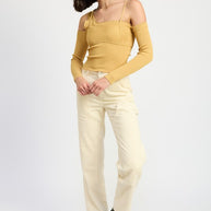 CORDUROY FULL PANTS WITH POCKETS-Emory Park-[option4]-[option5]-[option6]-[option7]-[option8]-Shop-Boutique-Clothing-for-Women-Online