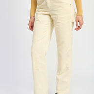 CORDUROY FULL PANTS WITH POCKETS-Emory Park-[option4]-[option5]-[option6]-[option7]-[option8]-Shop-Boutique-Clothing-for-Women-Online