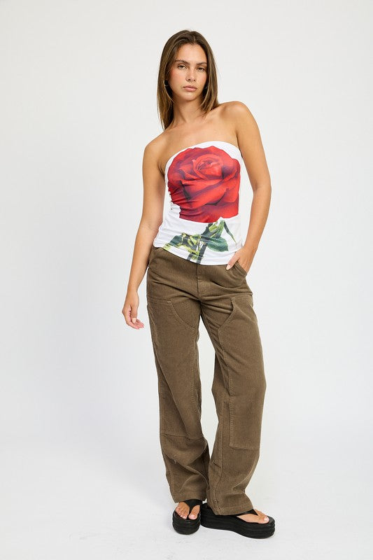 CORDUROY FULL PANTS WITH POCKETS-Emory Park-ASH-S-[option4]-[option5]-[option6]-[option7]-[option8]-Shop-Boutique-Clothing-for-Women-Online