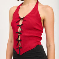 HALTER NECK TO WITH BOW DETAILS-Emory Park-[option4]-[option5]-[option6]-[option7]-[option8]-Shop-Boutique-Clothing-for-Women-Online