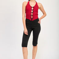 HALTER NECK TO WITH BOW DETAILS-Emory Park-[option4]-[option5]-[option6]-[option7]-[option8]-Shop-Boutique-Clothing-for-Women-Online