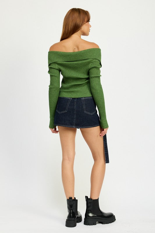 WRAPPED MINI DENIM SKIRT-Emory Park-[option4]-[option5]-[option6]-[option7]-[option8]-Shop-Boutique-Clothing-for-Women-Online