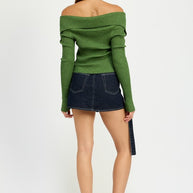 WRAPPED MINI DENIM SKIRT-Emory Park-[option4]-[option5]-[option6]-[option7]-[option8]-Shop-Boutique-Clothing-for-Women-Online