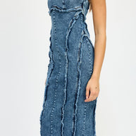 TUBE FRAYED SEAM MIDI DRESS-Emory Park-[option4]-[option5]-[option6]-[option7]-[option8]-Shop-Boutique-Clothing-for-Women-Online