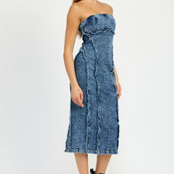 TUBE FRAYED SEAM MIDI DRESS-Emory Park-[option4]-[option5]-[option6]-[option7]-[option8]-Shop-Boutique-Clothing-for-Women-Online