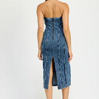 TUBE FRAYED SEAM MIDI DRESS-Emory Park-[option4]-[option5]-[option6]-[option7]-[option8]-Shop-Boutique-Clothing-for-Women-Online
