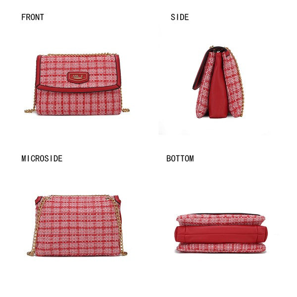 The Mackenzie Tweed Shoulder Bag by Mia K-MKF Collection by Mia K-[option4]-[option5]-[option6]-[option7]-[option8]-Shop-Boutique-Clothing-for-Women-Online