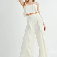 MABLE Crop Cami and Ruffled Wide Leg Pants Set-Sets-Trendsi-[option4]-[option5]-[option6]-[option7]-[option8]-Shop-Boutique-Clothing-for-Women-Online