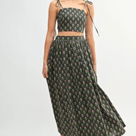 MABLE Floral Crop Top and Skirt Set-sets-Trendsi-[option4]-[option5]-[option6]-[option7]-[option8]-Shop-Boutique-Clothing-for-Women-Online
