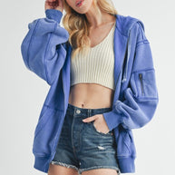 Fiori Hoodie Jacket-Aemi + Co-[option4]-[option5]-[option6]-[option7]-[option8]-Shop-Boutique-Clothing-for-Women-Online