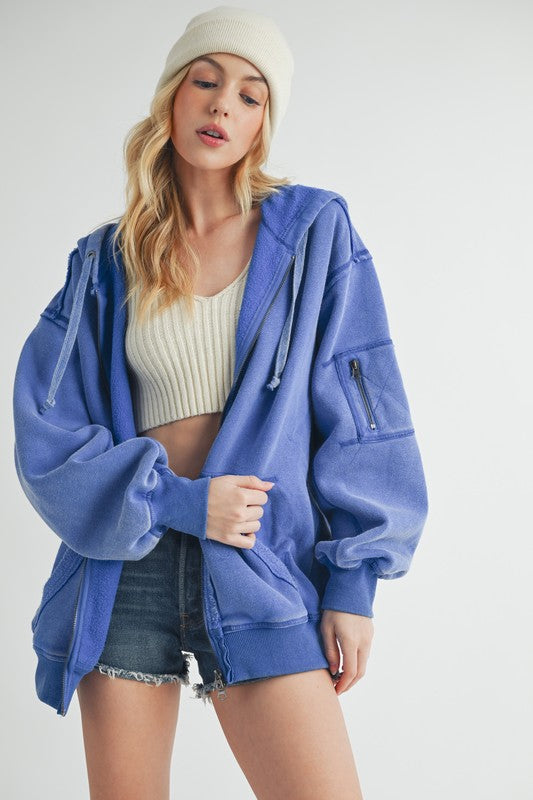 Fiori Hoodie Jacket-Aemi + Co-[option4]-[option5]-[option6]-[option7]-[option8]-Shop-Boutique-Clothing-for-Women-Online