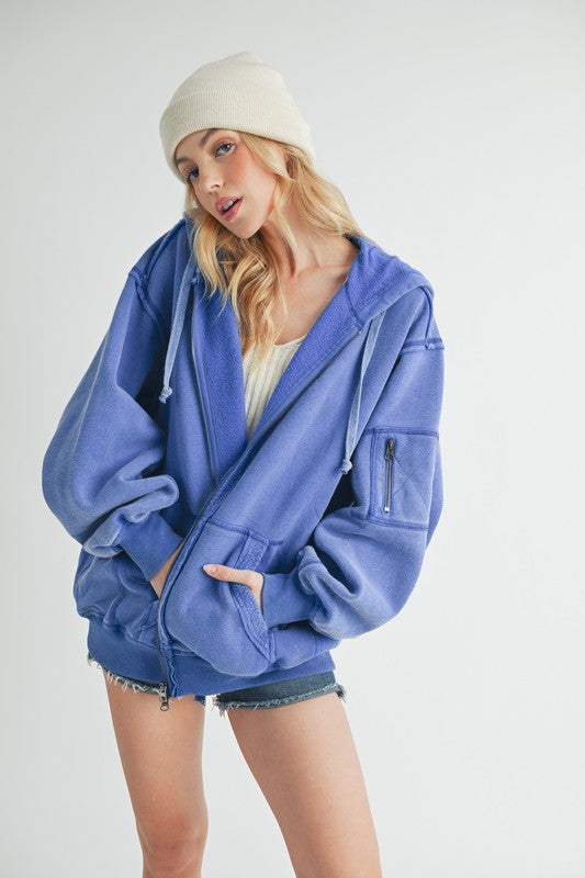 Fiori Hoodie Jacket-Aemi + Co-[option4]-[option5]-[option6]-[option7]-[option8]-Shop-Boutique-Clothing-for-Women-Online