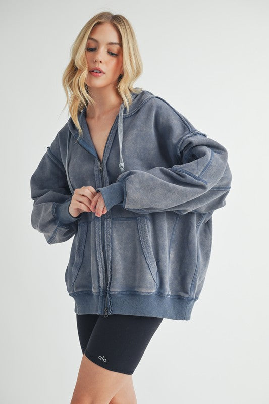 Fiori Hoodie Jacket-Aemi + Co-[option4]-[option5]-[option6]-[option7]-[option8]-Shop-Boutique-Clothing-for-Women-Online