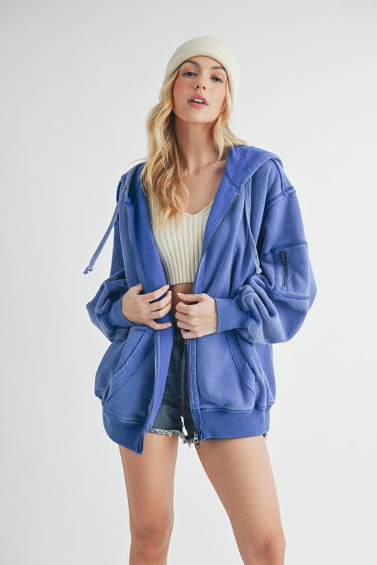 Fiori Hoodie Jacket-Aemi + Co-[option4]-[option5]-[option6]-[option7]-[option8]-Shop-Boutique-Clothing-for-Women-Online