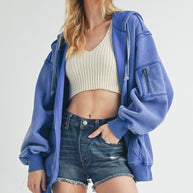 Fiori Hoodie Jacket-Aemi + Co-[option4]-[option5]-[option6]-[option7]-[option8]-Shop-Boutique-Clothing-for-Women-Online