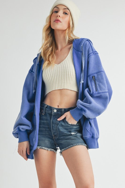 Fiori Hoodie Jacket-Aemi + Co-[option4]-[option5]-[option6]-[option7]-[option8]-Shop-Boutique-Clothing-for-Women-Online