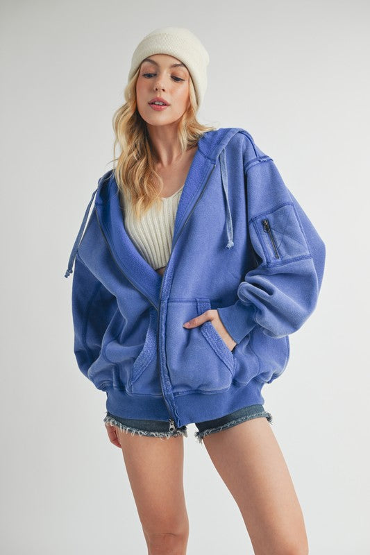 Fiori Hoodie Jacket-Aemi + Co-[option4]-[option5]-[option6]-[option7]-[option8]-Shop-Boutique-Clothing-for-Women-Online