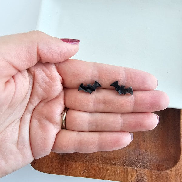 Bat Studs - Black-Spiffy & Splendid-Black-OneSize-[option4]-[option5]-[option6]-[option7]-[option8]-Shop-Boutique-Clothing-for-Women-Online